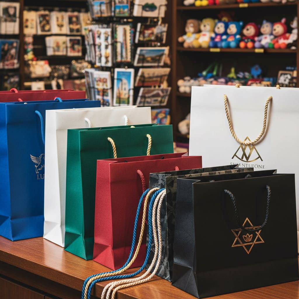 Подарочные и фирменные пакеты с логотипом: тиснение, УФ-лак, ламинация